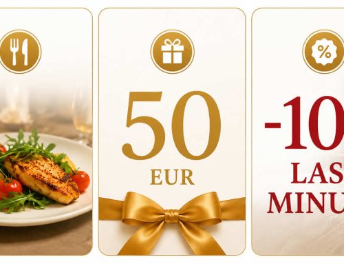 3 bonusy k&nbsp;vašemu pobytu – získejte poukaz 50 EUR, oběd zdarma i&nbsp;LAST MINUTE slevu 10&nbsp;%