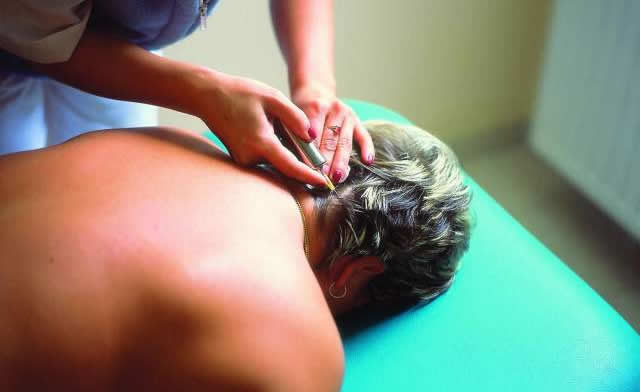 Podvodní masáž lázeňská procedura